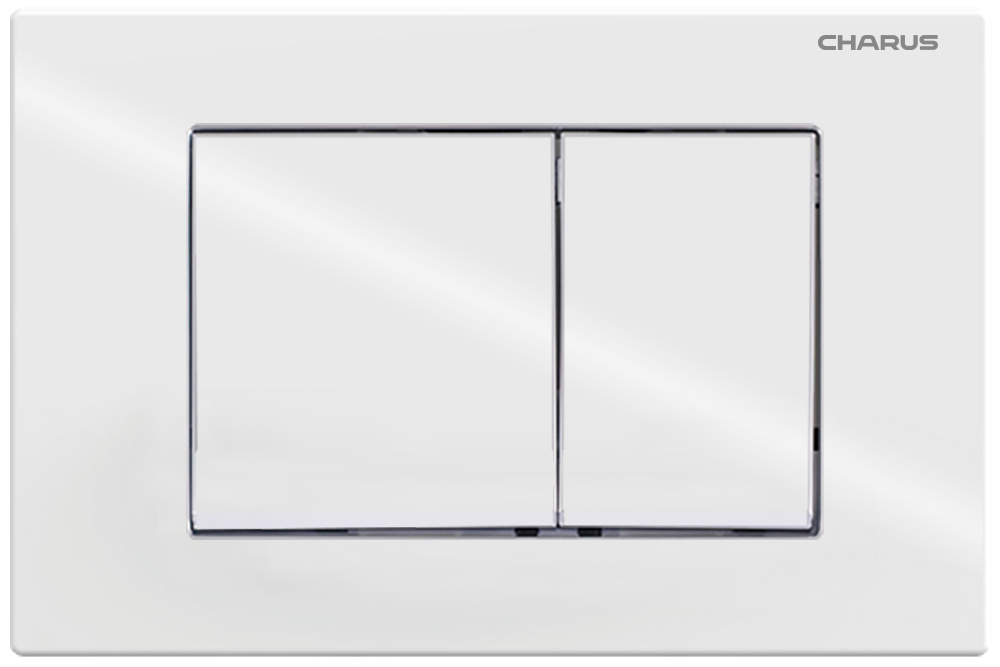 картинка Клавиша для инсталляции CHARUS Minimalista FP.310.11.01, белый глянцевый