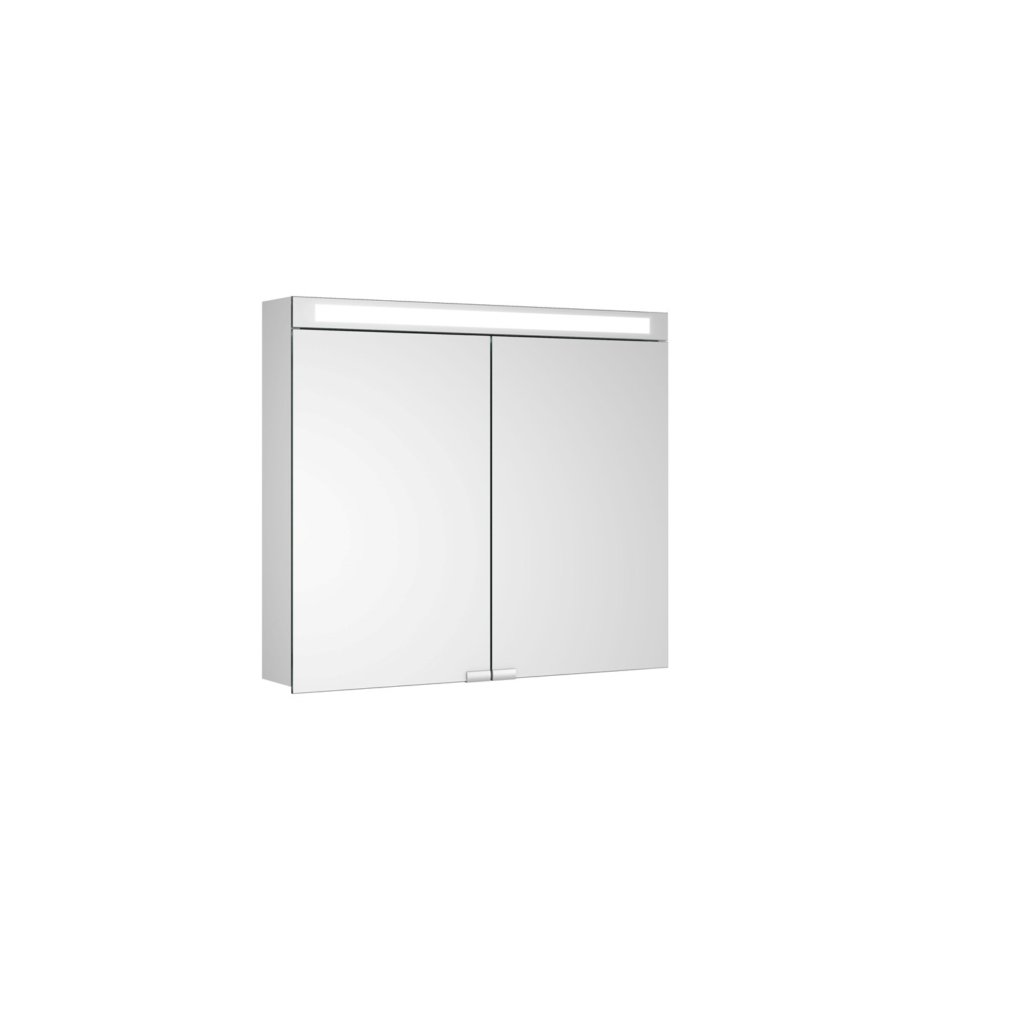 картинка Зеркальный шкаф KEUCO Royal E-One, 44302171301, 800x700x141 мм, к.: алюминий серебряный анодированный/зеркало