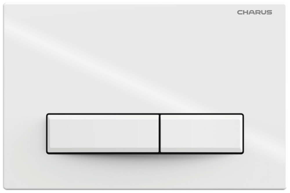 картинка Клавиша для инсталляции CHARUS Raiden FP.321.11.01, белый глянцевый