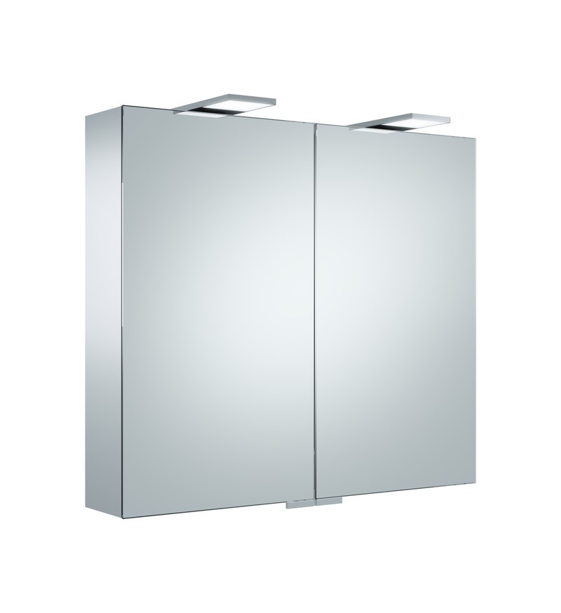 картинка Зеркальный шкаф KEUCO Royal 15, 14403171301, с подсветкой, 800x720x150 мм, серебристый анодированный/зеркало