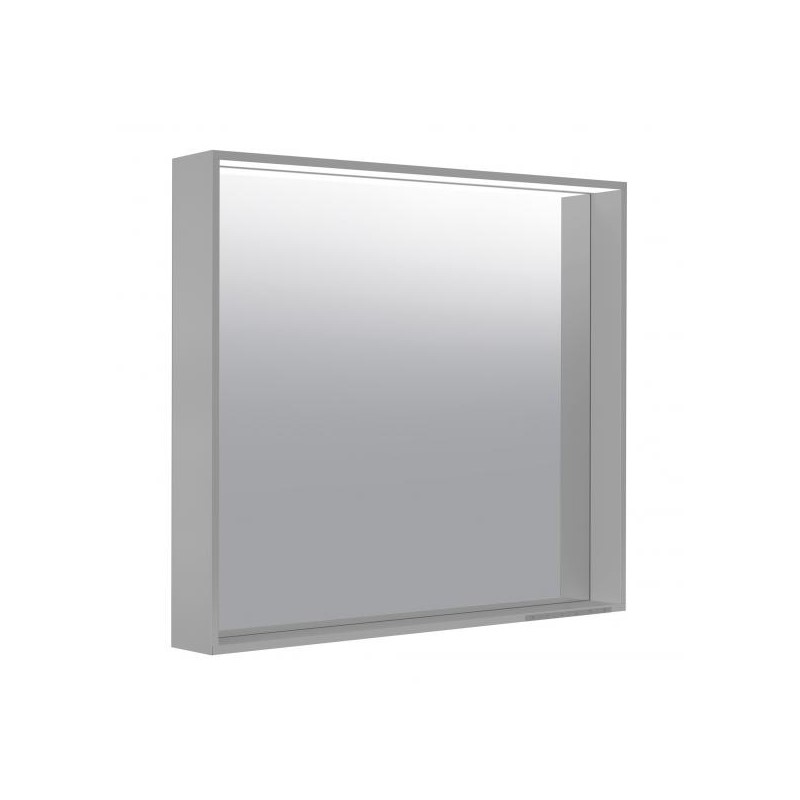 картинка Зеркало с подсветкой KEUCO PLAN, 33098292500, 800x700x105 мм, с подогревом, инокс