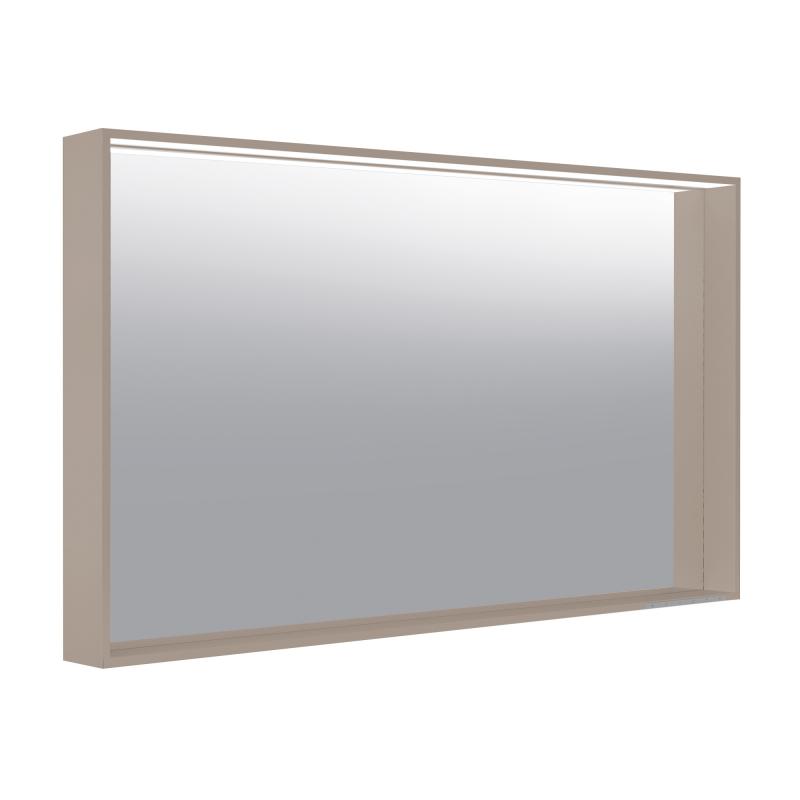 картинка Зеркало с подсветкой KEUCO PLAN, 33098143500, с подогревом, 1200x700x105 мм, к.: лакированный алюминий (трюфель)