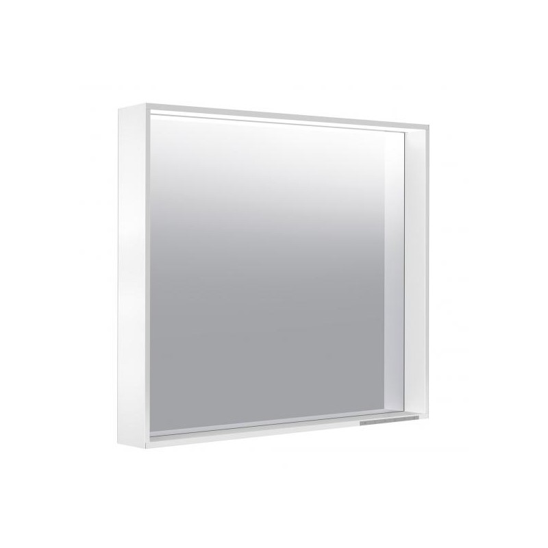 картинка Зеркало с подсветкой KEUCO PLAN, 33098302500, 800x700x105 мм, с подогревом, белый