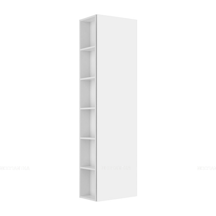 картинка Высокий шкаф-пенал KEUCO PLAN, 32931300002, 480x1750x300 мм, к/ф: белый (ламинированный матовый)/белый (стекло глянцевое)