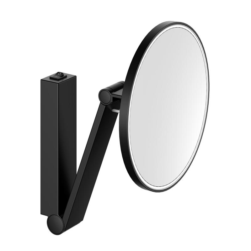 картинка Косметическое зеркало Keuco iLook_move, 17612379004, с подсветкой, черный матовый