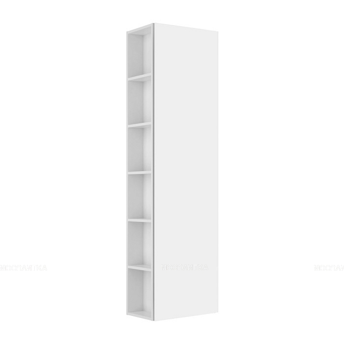 картинка Высокий шкаф-пенал KEUCO PLAN, 32931300002, 480x1750x300 мм, к/ф: белый (ламинированный матовый)/белый (стекло глянцевое)